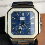 Front view of the Patek Philippe Cubitus Watch 5822P-001 Blue Dial.