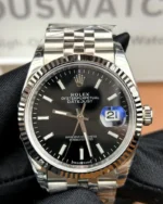 Rolex Datejust 36mm Black Dial M126234-0015 Two Tone Oyster Strap Replica Watch