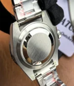 View of the caseback on the Rolex Pepsi Meteorite Dial GMT-Master II M126719BLRO-0002 with a white gold case.