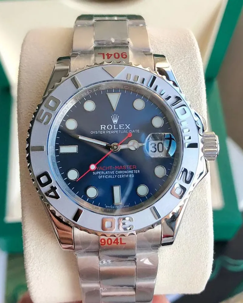 Rolex Yacht-Master 126622-0002 40MM Blue Dial Main Image Rolex Yacht-Master 126622-0002 40MM Blue Dial replica watch main view, showcasing the stainless steel case and blue dial